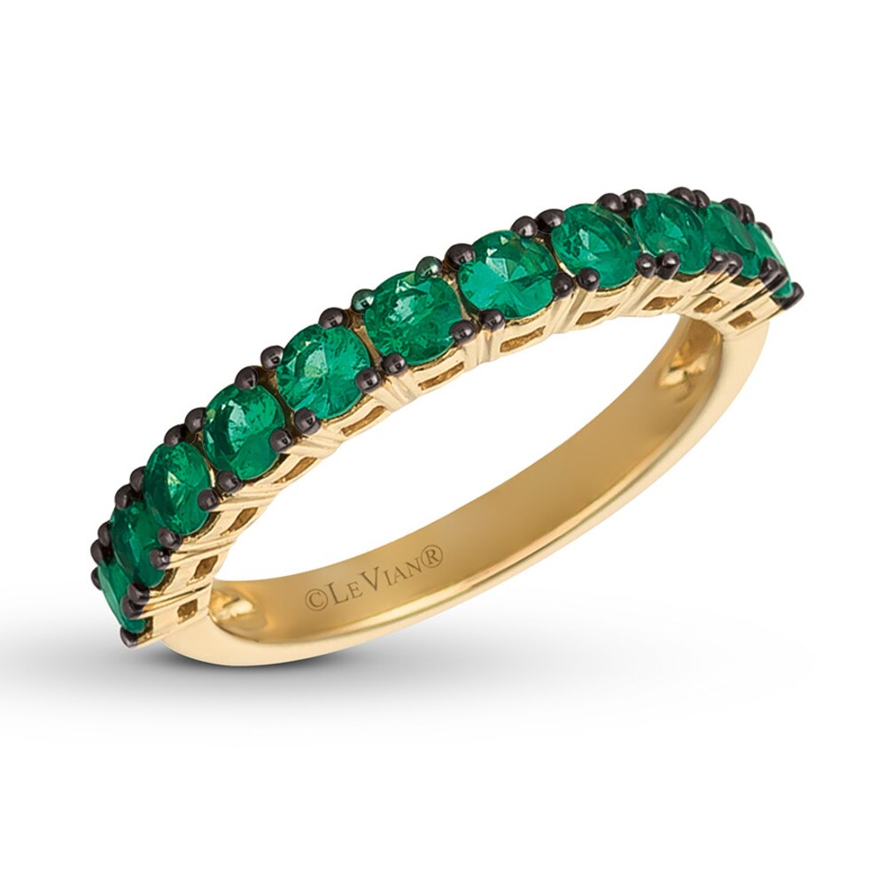 Le Vian Natural Emerald Band 14K Honey Gold Sr8vOMaZ Le Vian Natural Emerald Band 14K Honey Gold Sr8vOMaZ