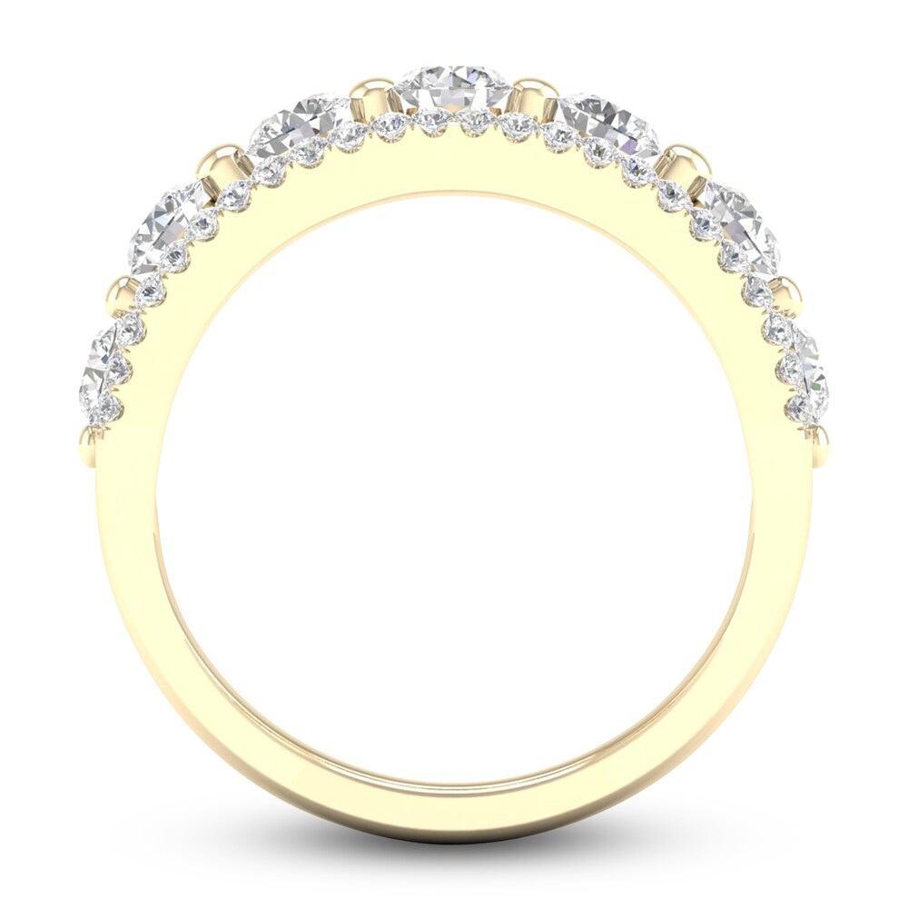 Diamond Anniversary Band 7/8 ct tw Round 14K Yellow Gold SsF7drDa