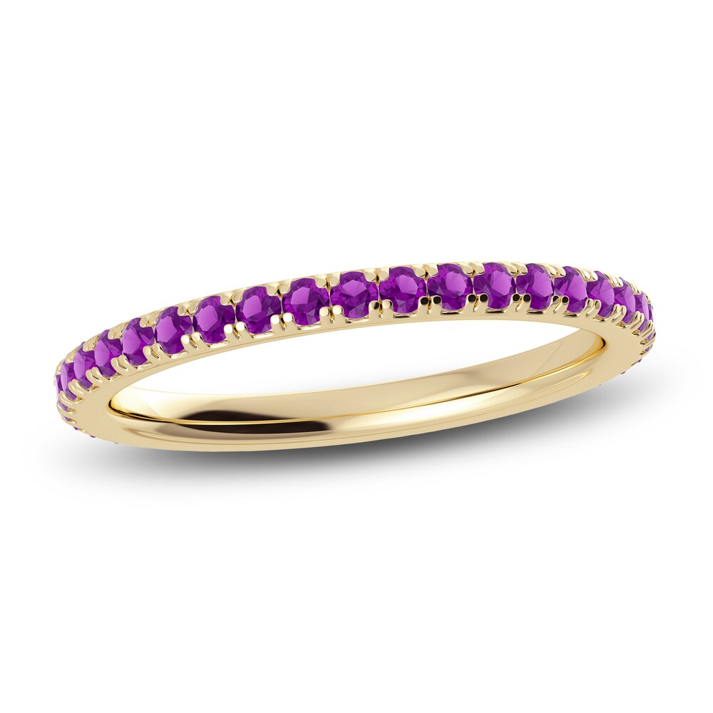 Juliette Maison Natural Amethyst Eternity Ring 10K Yellow Gold St0klrTv Juliette Maison Natural Amethyst Eternity Ring 10K Yellow Gold St0klrTv