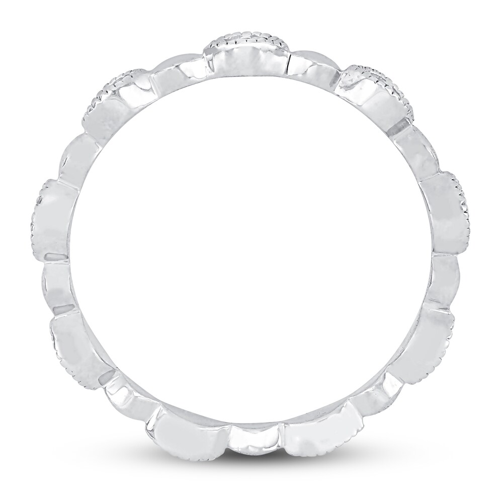 Diamond Ring 1/10 ct tw Round 10K White Gold SzIc1CXZ Diamond Ring 1/10 ct tw Round 10K White Gold SzIc1CXZ