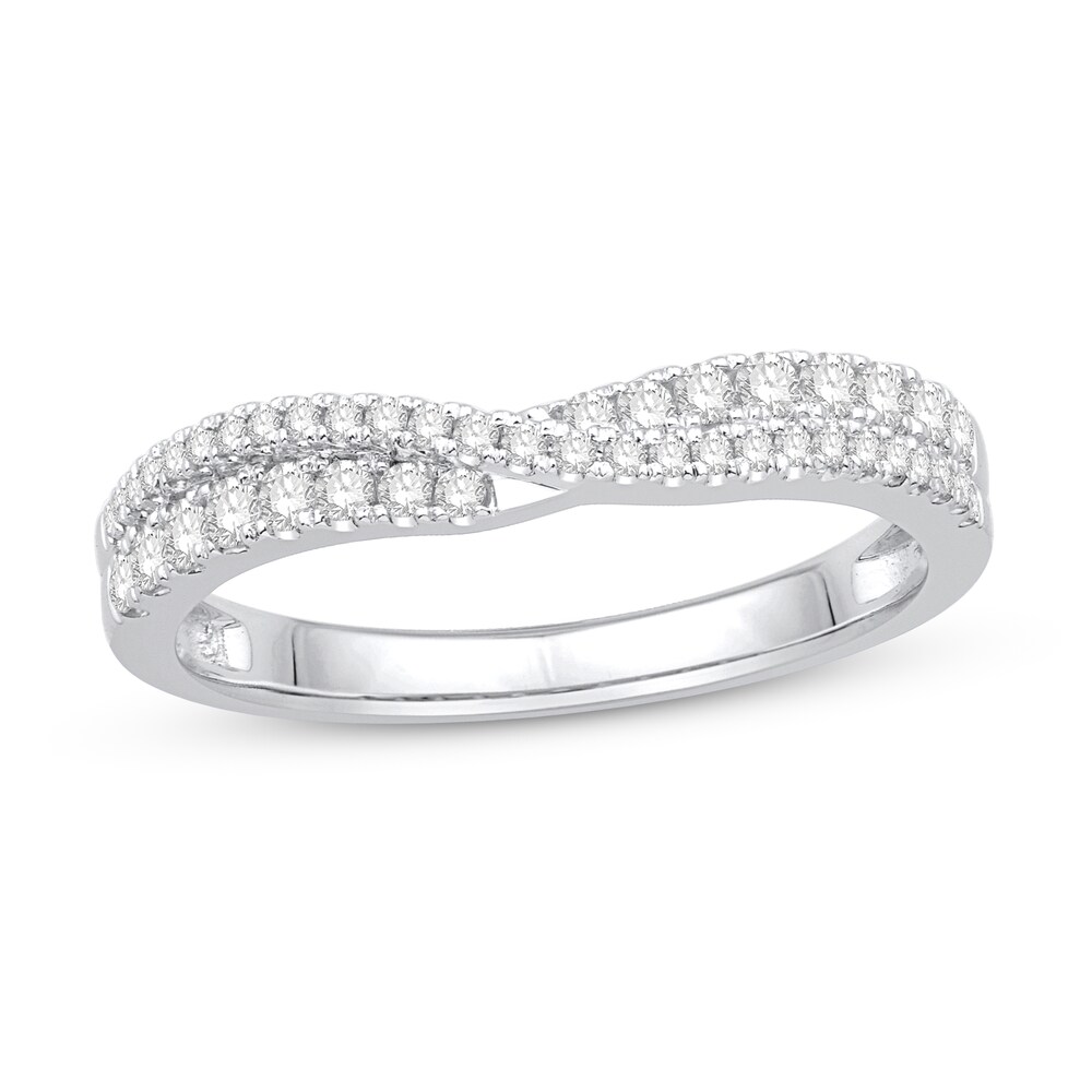 Diamond Contour Ring 1/3 ct tw Round 14K White Gold T6LKZSN1 Diamond Contour Ring 1/3 ct tw Round 14K White Gold T6LKZSN1
