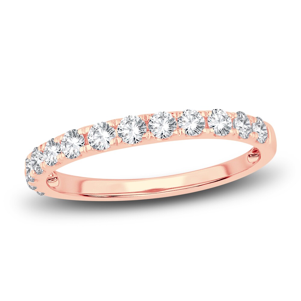 Diamond Wedding Band 1/2 ct tw Round 14K Rose Gold T6wgcgpT Diamond Wedding Band 1/2 ct tw Round 14K Rose Gold T6wgcgpT
