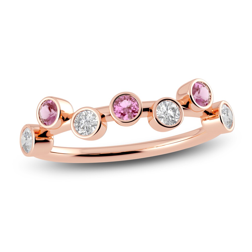 Juliette Maison Natural Pink Tourmaline & Natural White Sapphire Ring 10K Rose Gold TDt7F1AI Juliette Maison Natural Pink Tourmaline & Natural White Sapphire Ring 10K Rose Gold TDt7F1AI