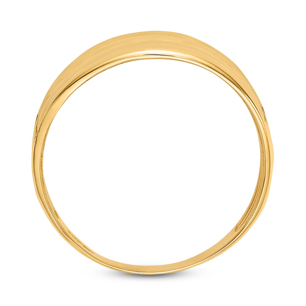 Polished Dome Ring 14K Yellow Gold TMK87EgZ Polished Dome Ring 14K Yellow Gold TMK87EgZ