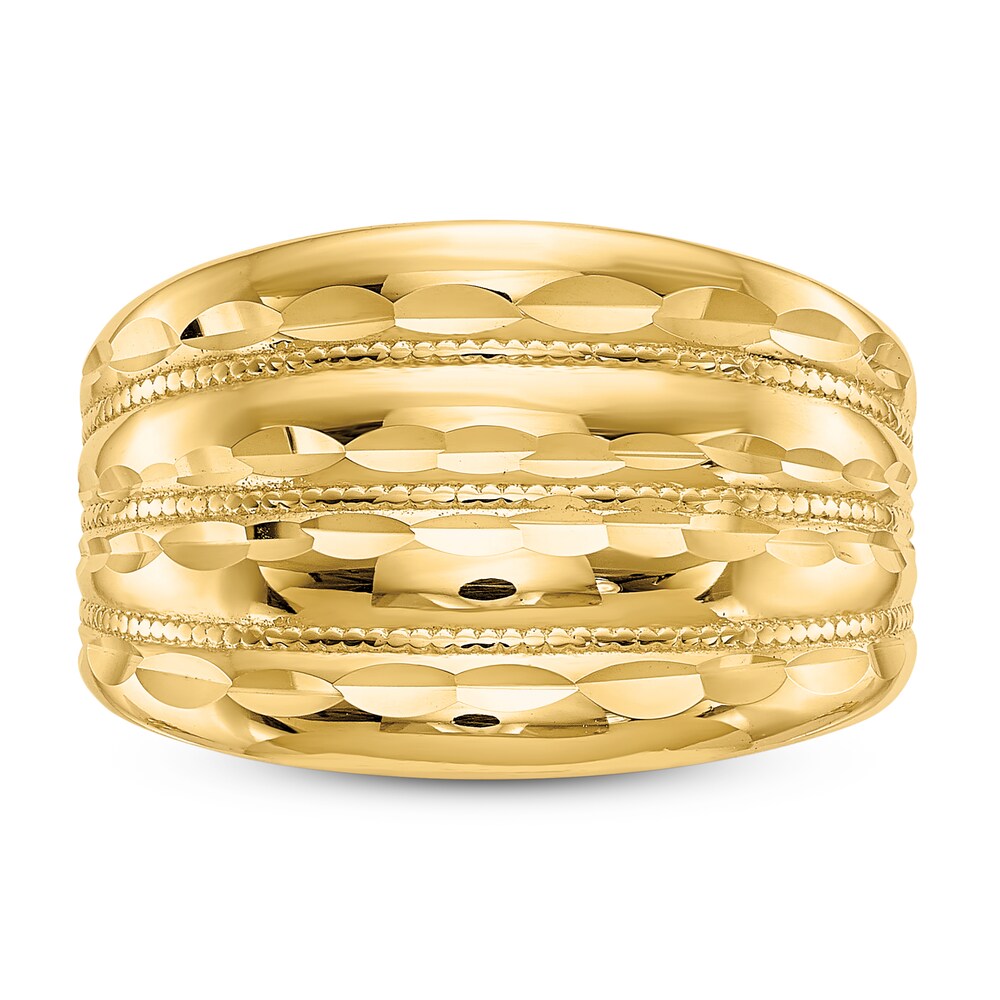 Polished Dome Ring 14K Yellow Gold TMK87EgZ Polished Dome Ring 14K Yellow Gold TMK87EgZ
