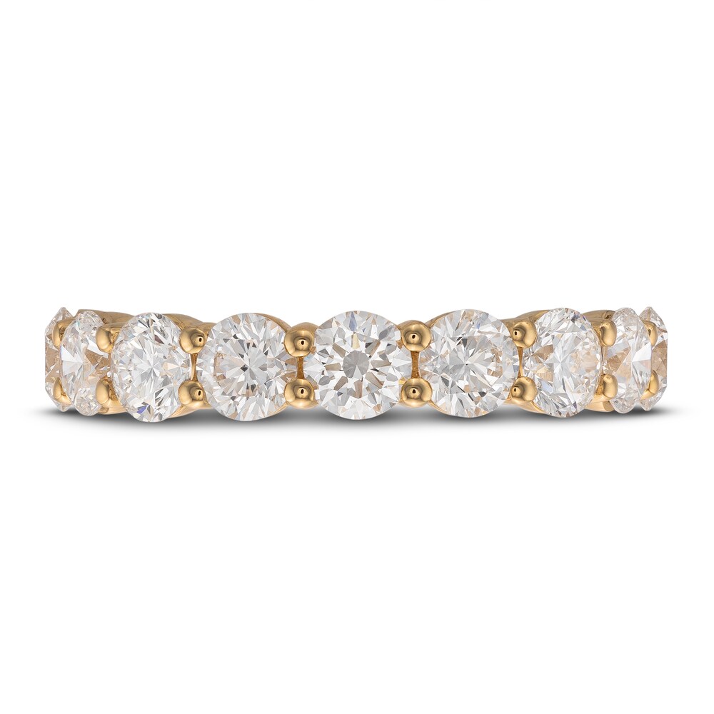 Lab-Created Diamond Anniversary Band 2 ct tw Round 14K Yellow Gold TRcjc3jo Lab-Created Diamond Anniversary Band 2 ct tw Round 14K Yellow Gold TRcjc3jo