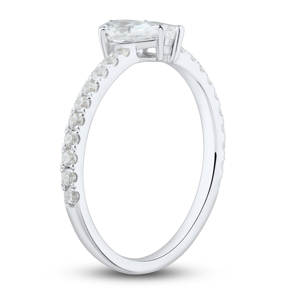 Diamond Two-Stone Engagement Ring 3/4 ct tw Round 14K White Gold TdQWjCp8 Diamond Two-Stone Engagement Ring 3/4 ct tw Round 14K White Gold TdQWjCp8