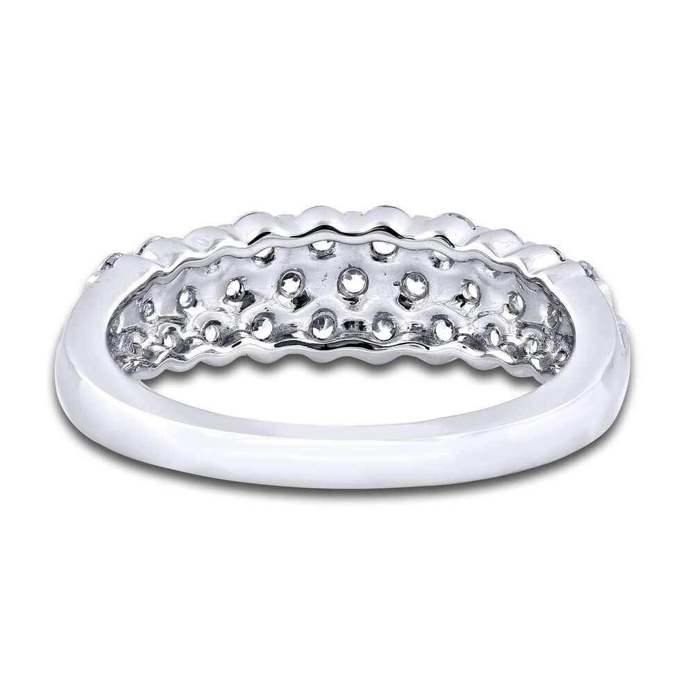 Diamond Bar Anniversary Band 1 ct tw Round 14K White Gold ThfmOBMI Diamond Bar Anniversary Band 1 ct tw Round 14K White Gold ThfmOBMI