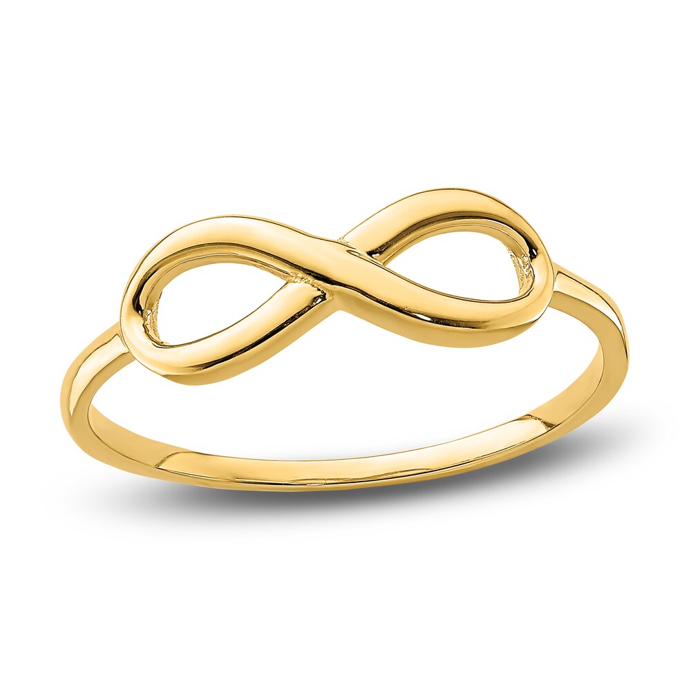 High-Polish Infinity Ring 14K Yellow Gold TkyLY9XD High-Polish Infinity Ring 14K Yellow Gold TkyLY9XD