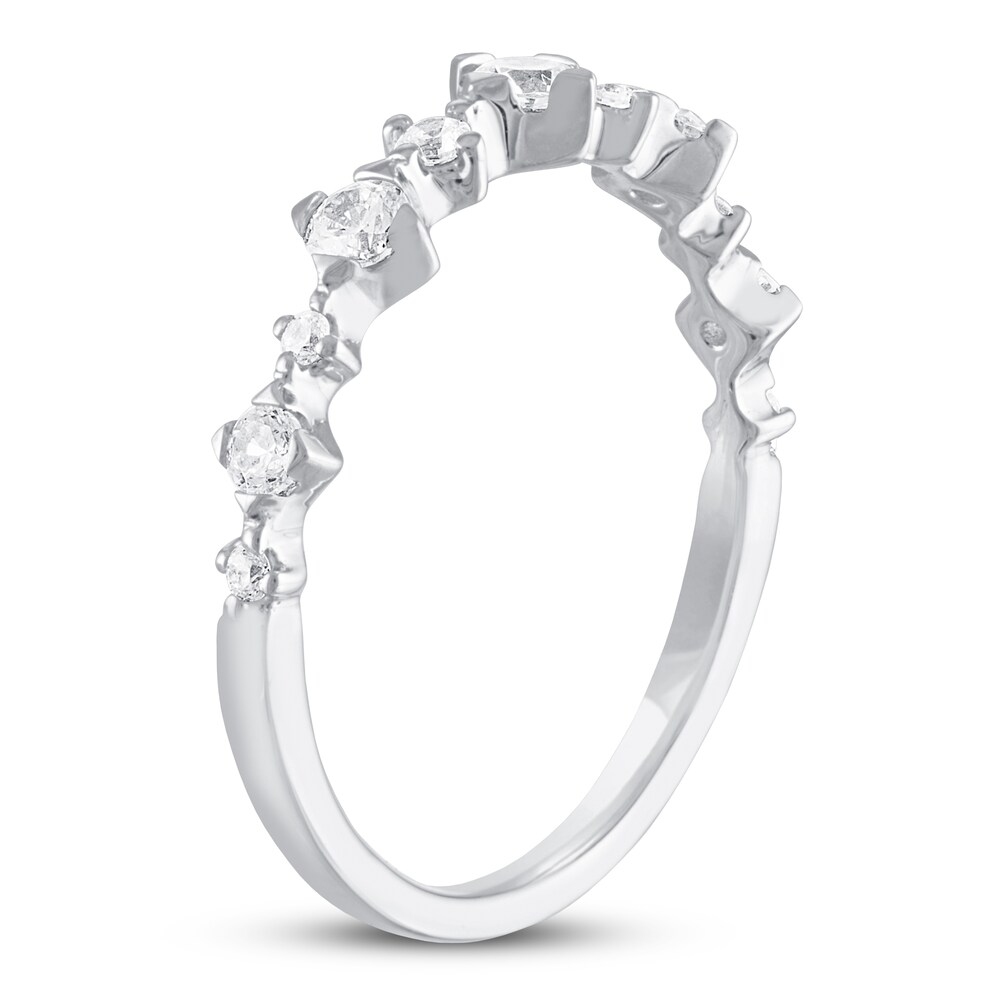 Diamond Anniversary Ring 3/8 ct tw Round 14K White Gold TmCwuxUx Diamond Anniversary Ring 3/8 ct tw Round 14K White Gold TmCwuxUx