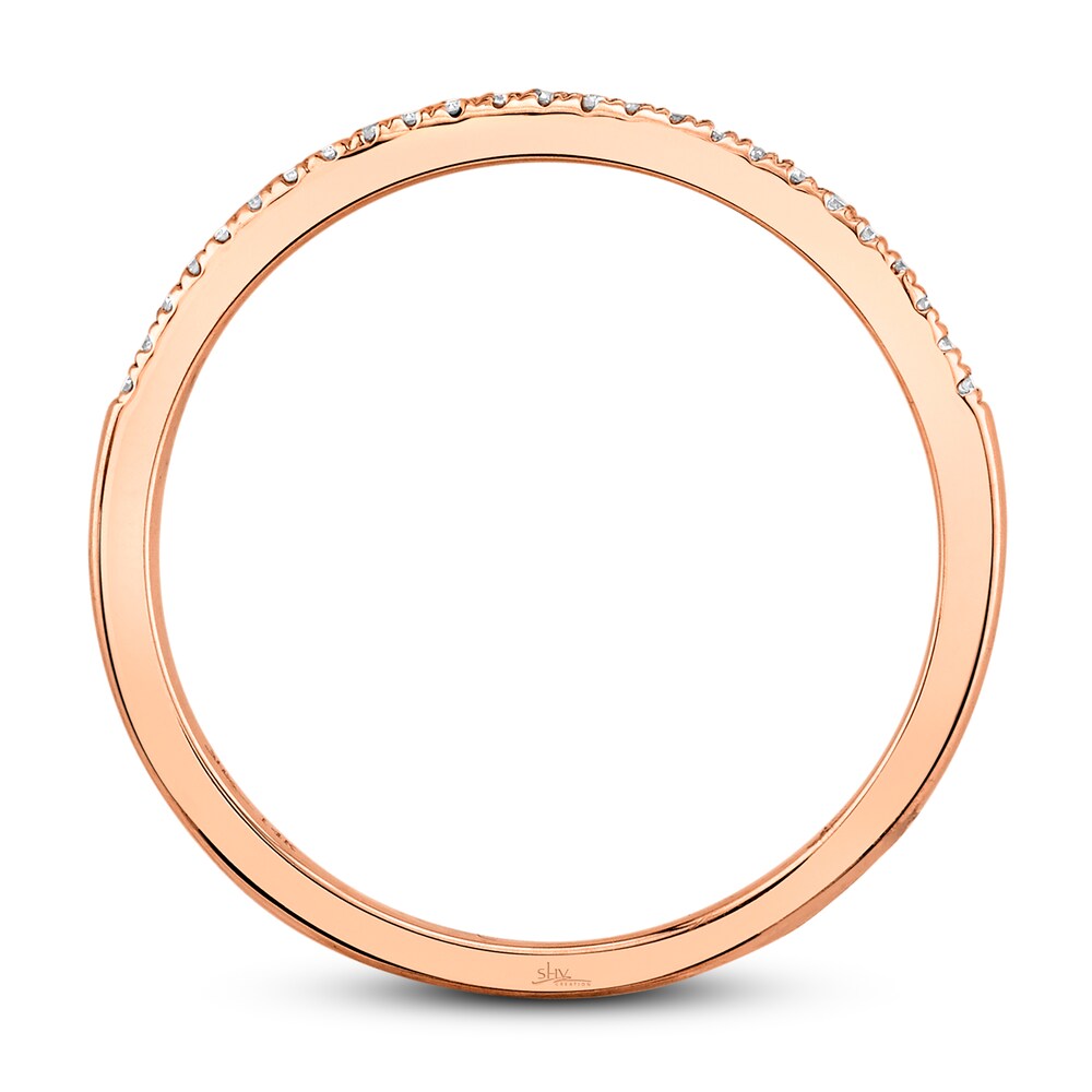 Shy Creation Diamond Ring 1/20 ct tw Round 14K Rose Gold SC55002544 Tn6yuVpx