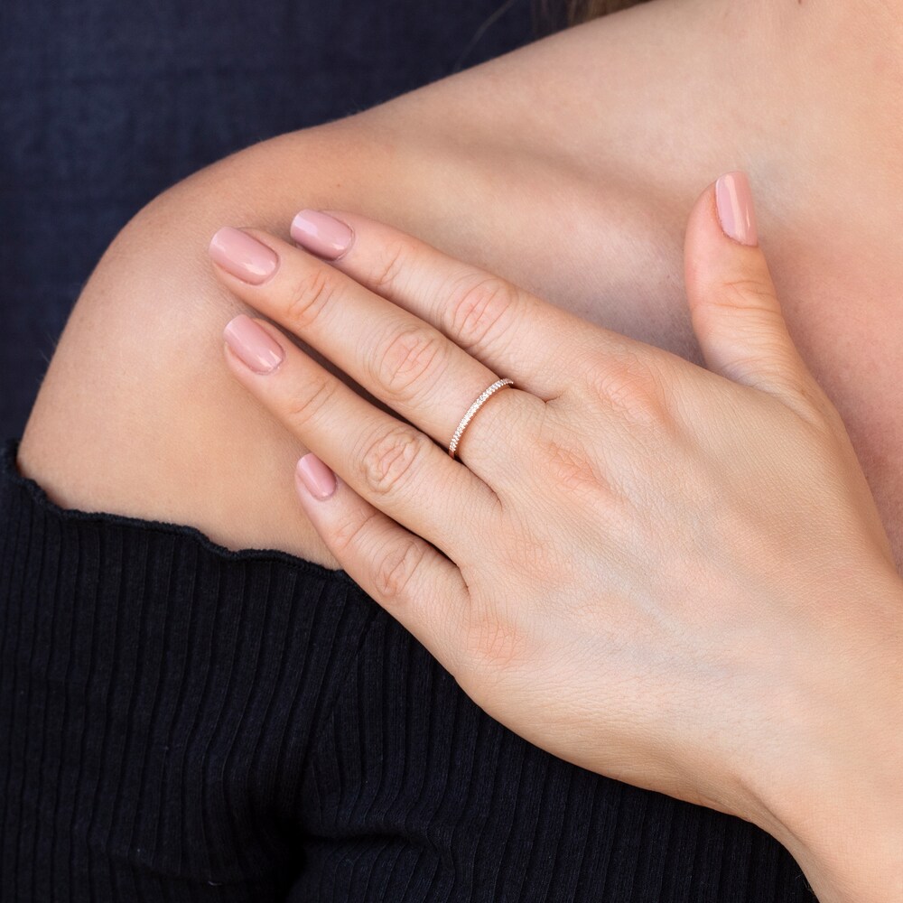 Shy Creation Diamond Ring 1/20 ct tw Round 14K Rose Gold SC55002544 Tn6yuVpx