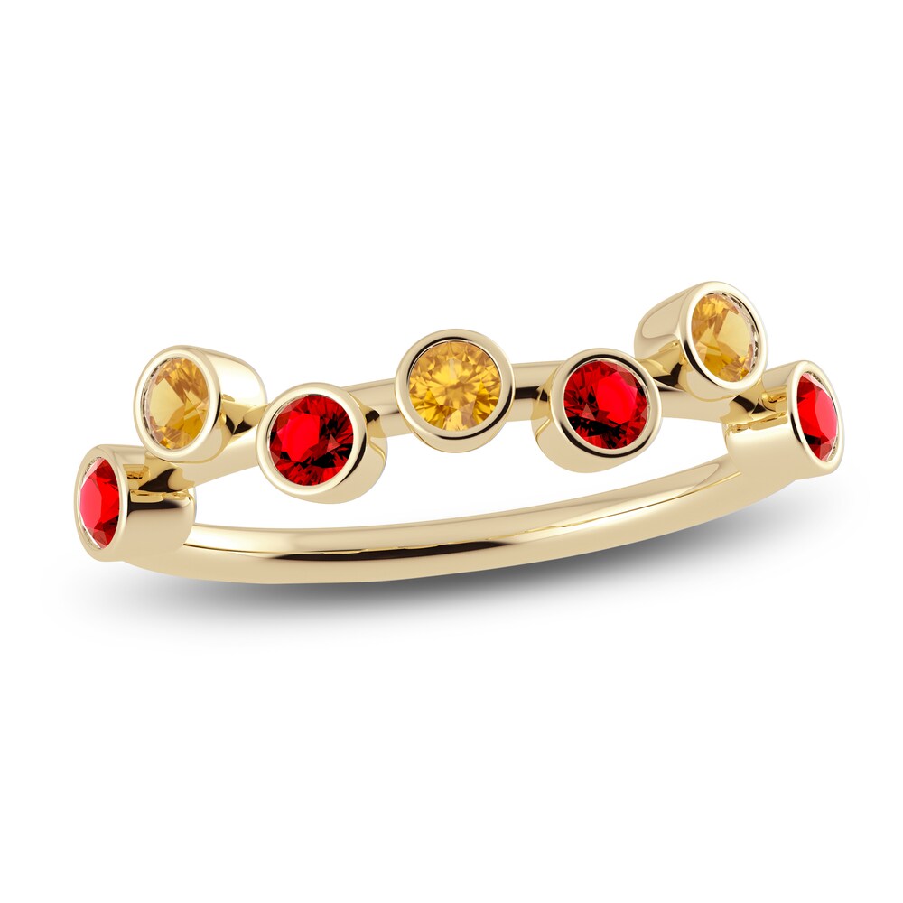 Juliette Maison Natural Ruby & Natural Citrine Ring 10K Yellow Gold TnnM0KqA Juliette Maison Natural Ruby & Natural Citrine Ring 10K Yellow Gold TnnM0KqA
