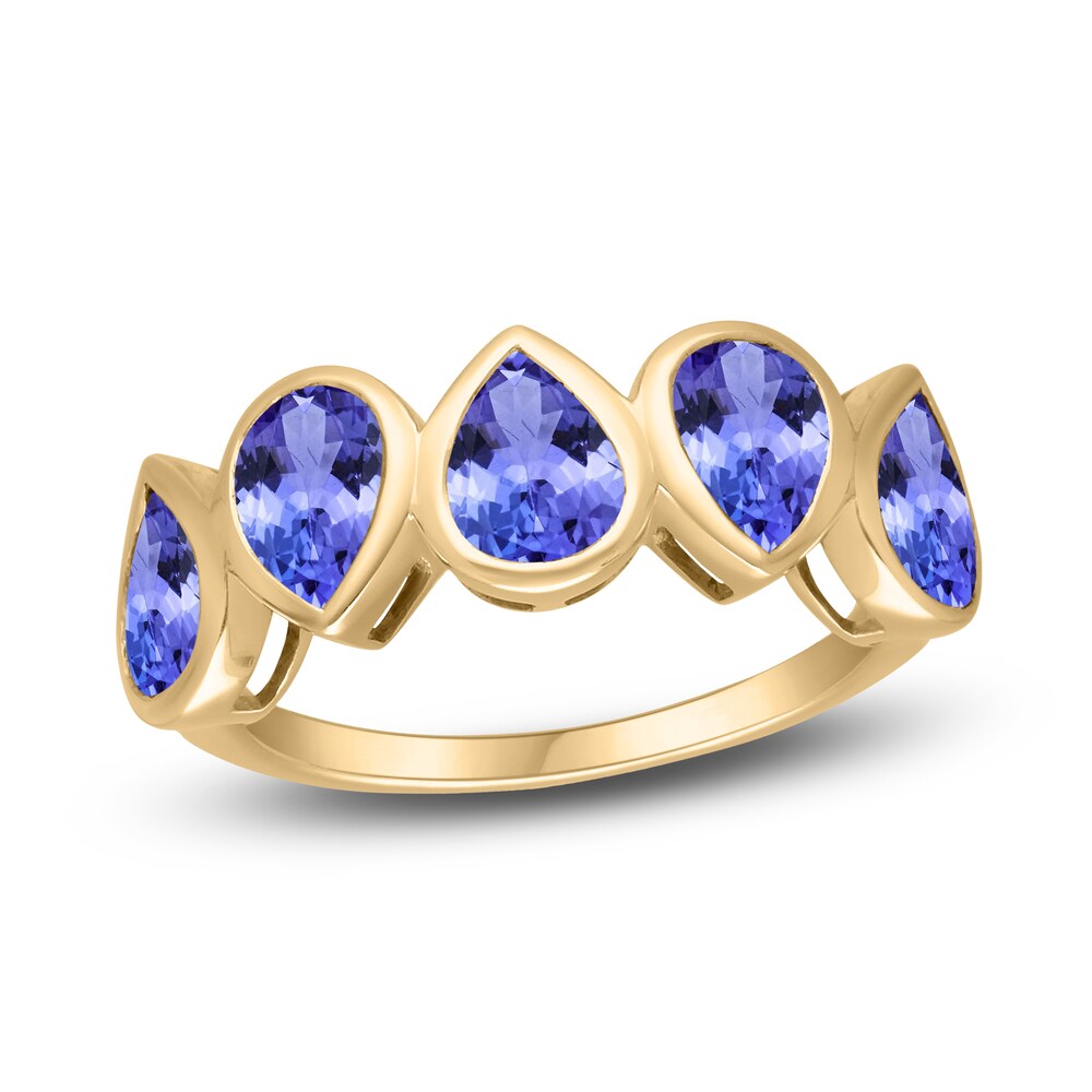 Kallati Natural Tanzanite Ring 14K Yellow Gold TpPWr5UC Kallati Natural Tanzanite Ring 14K Yellow Gold TpPWr5UC