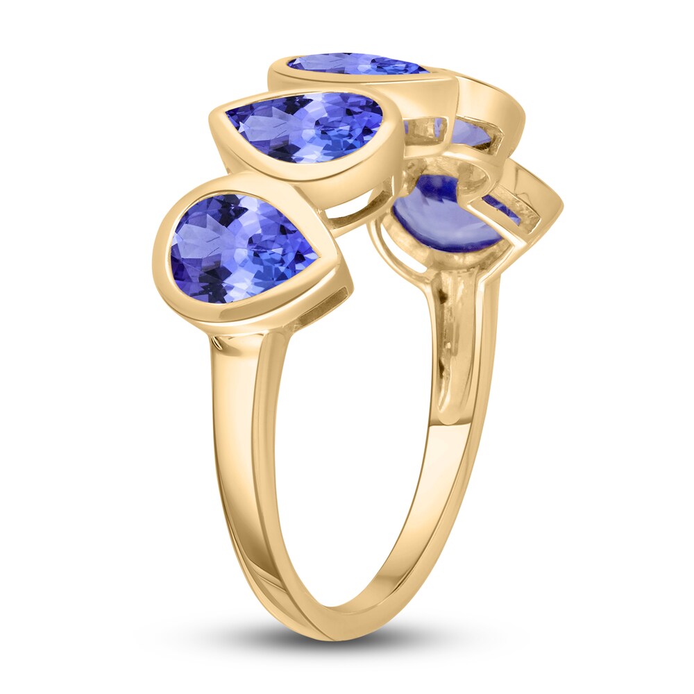 Kallati Natural Tanzanite Ring 14K Yellow Gold TpPWr5UC Kallati Natural Tanzanite Ring 14K Yellow Gold TpPWr5UC