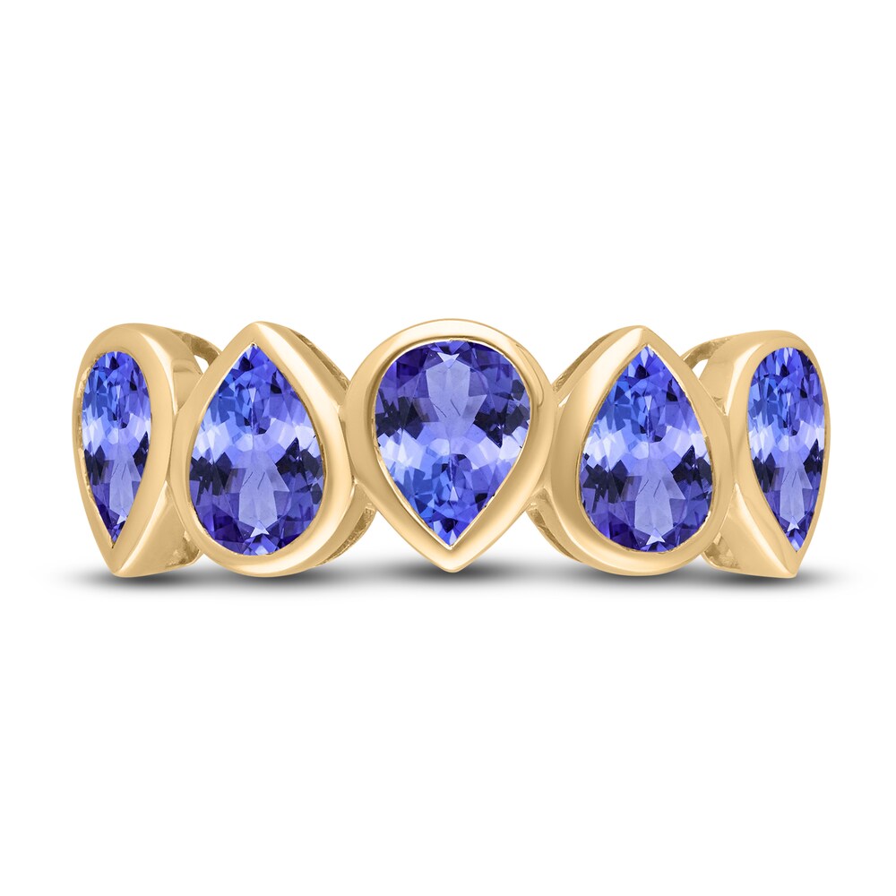 Kallati Natural Tanzanite Ring 14K Yellow Gold TpPWr5UC Kallati Natural Tanzanite Ring 14K Yellow Gold TpPWr5UC