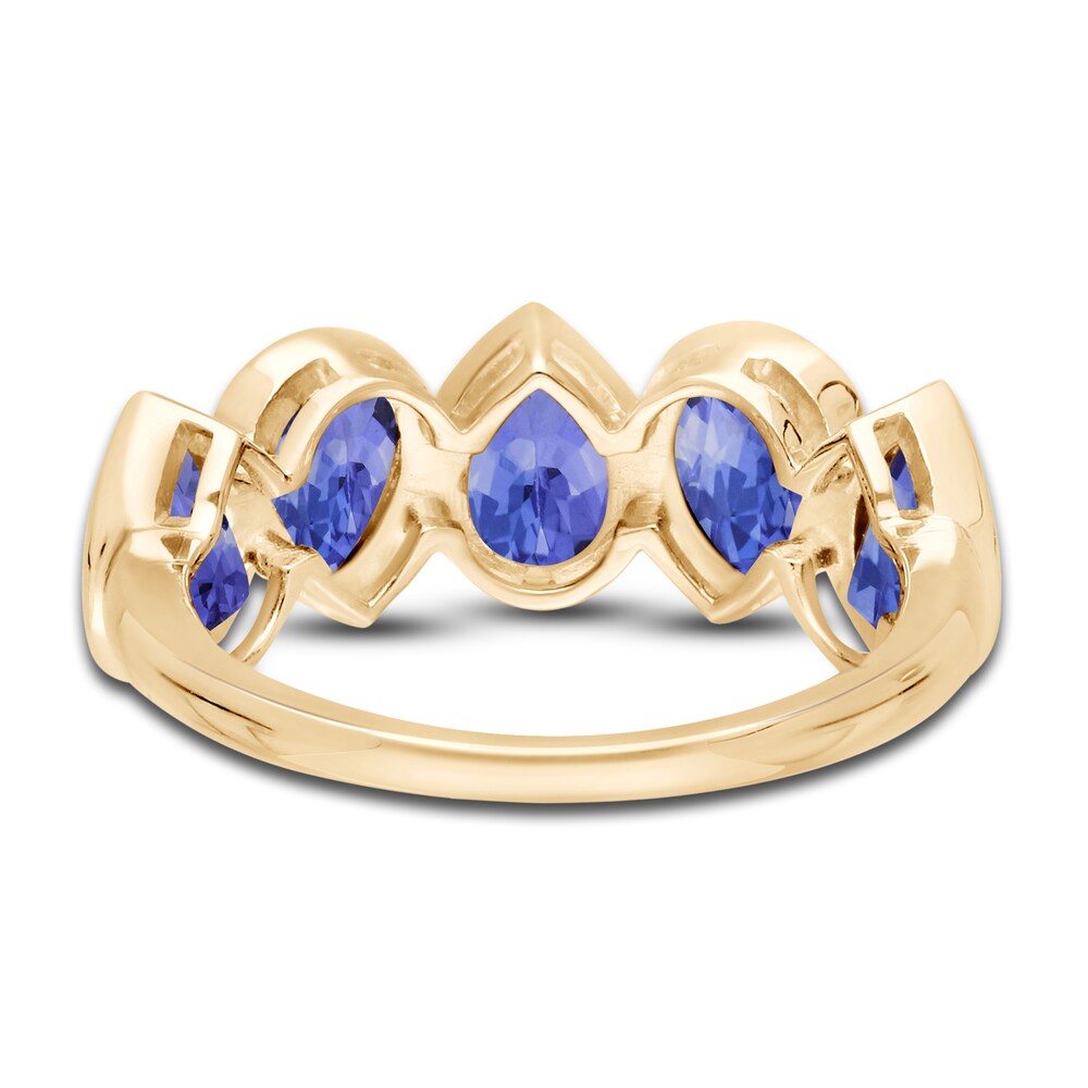 Kallati Natural Tanzanite Ring 14K Yellow Gold TpPWr5UC Kallati Natural Tanzanite Ring 14K Yellow Gold TpPWr5UC