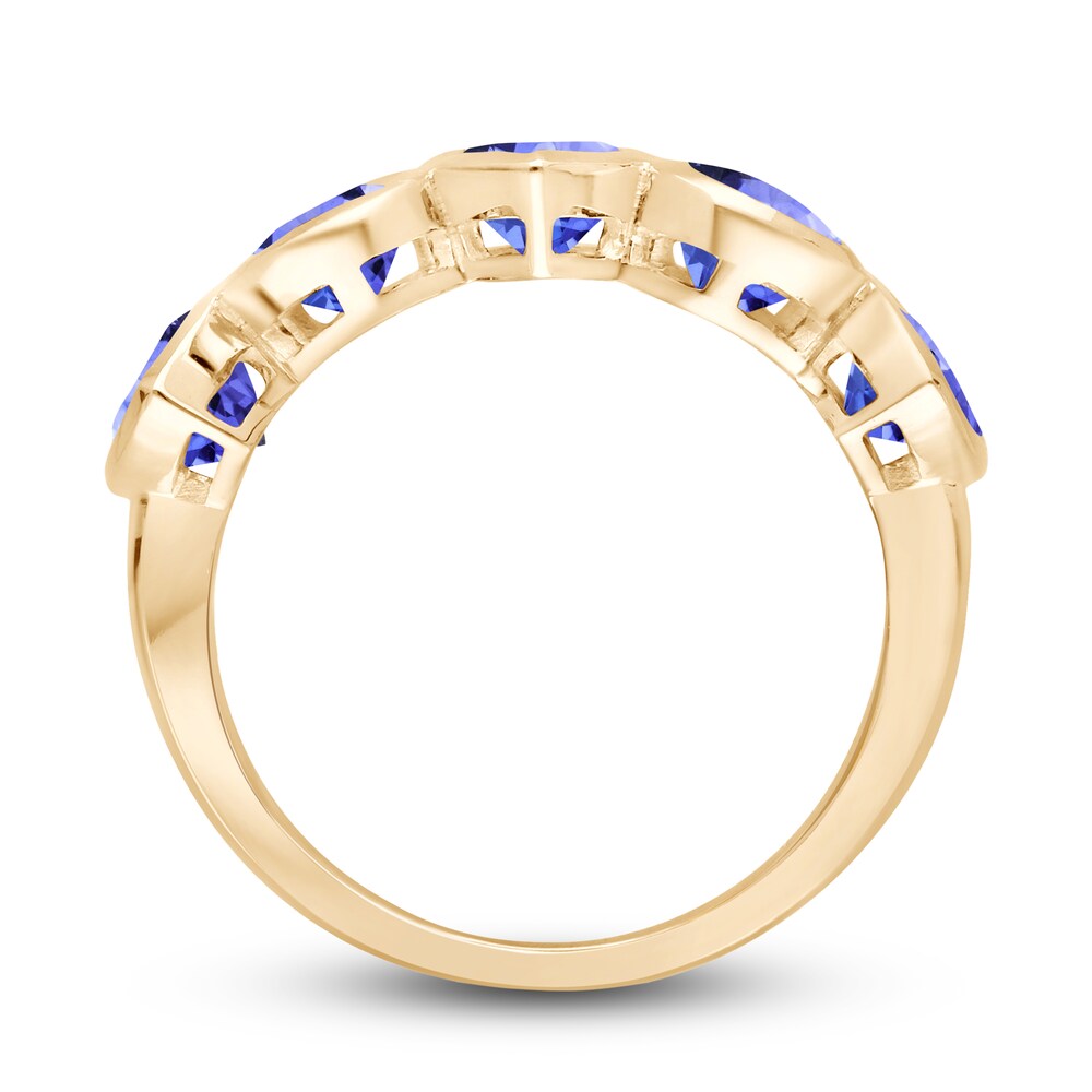 Kallati Natural Tanzanite Ring 14K Yellow Gold TpPWr5UC Kallati Natural Tanzanite Ring 14K Yellow Gold TpPWr5UC