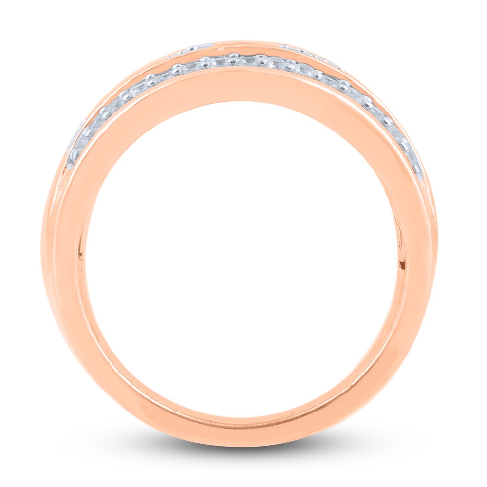 Diamond Anniversary Band 1 ct tw Round/Baguette 14K Rose Gold Ty0jRiEL Diamond Anniversary Band 1 ct tw Round/Baguette 14K Rose Gold Ty0jRiEL