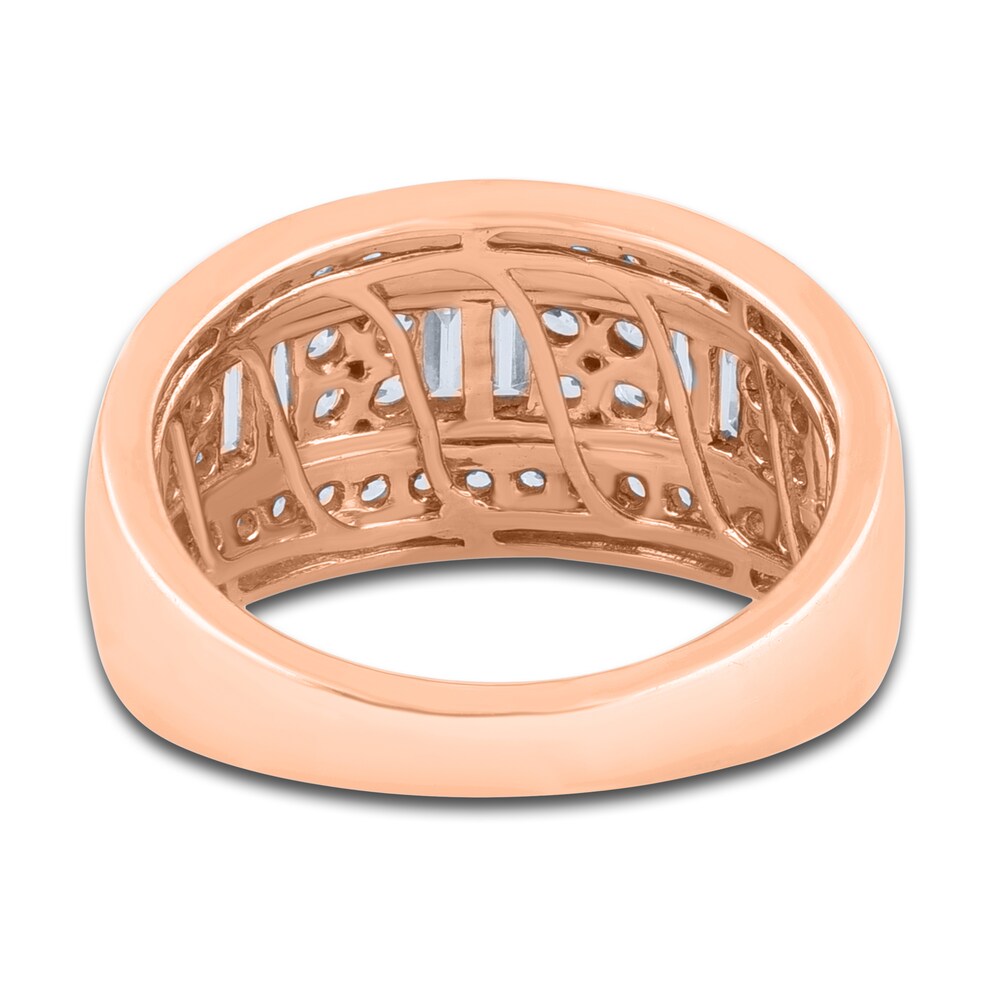 Diamond Anniversary Band 1 ct tw Round/Baguette 14K Rose Gold Ty0jRiEL Diamond Anniversary Band 1 ct tw Round/Baguette 14K Rose Gold Ty0jRiEL