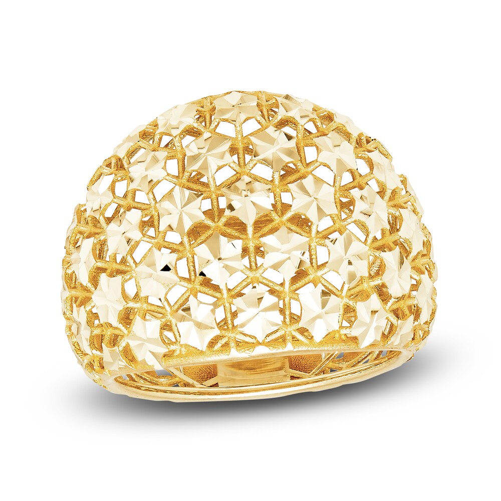 Italia D'Oro Mesh Ring 14K Yellow Gold U4BCjMzu Italia D'Oro Mesh Ring 14K Yellow Gold U4BCjMzu