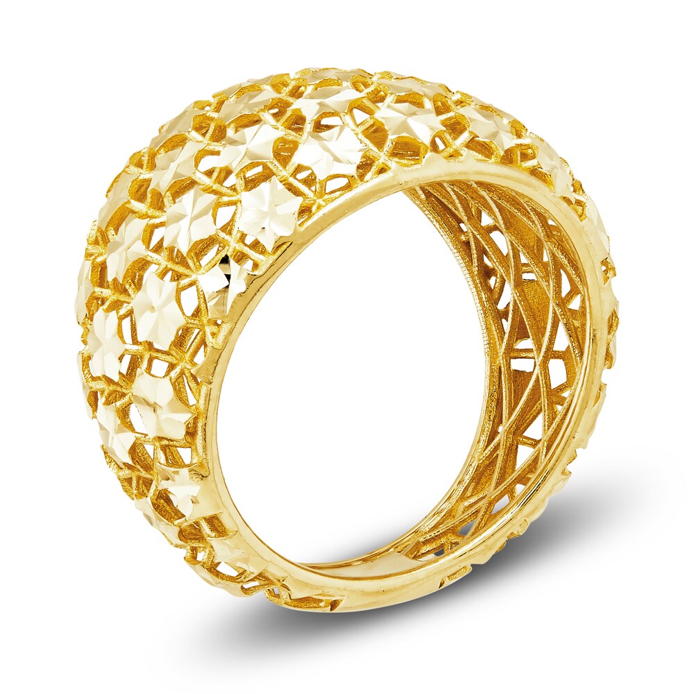 Italia D\'Oro Mesh Ring 14K Yellow Gold U4BCjMzu Italia D\'Oro Mesh Ring 14K Yellow Gold U4BCjMzu