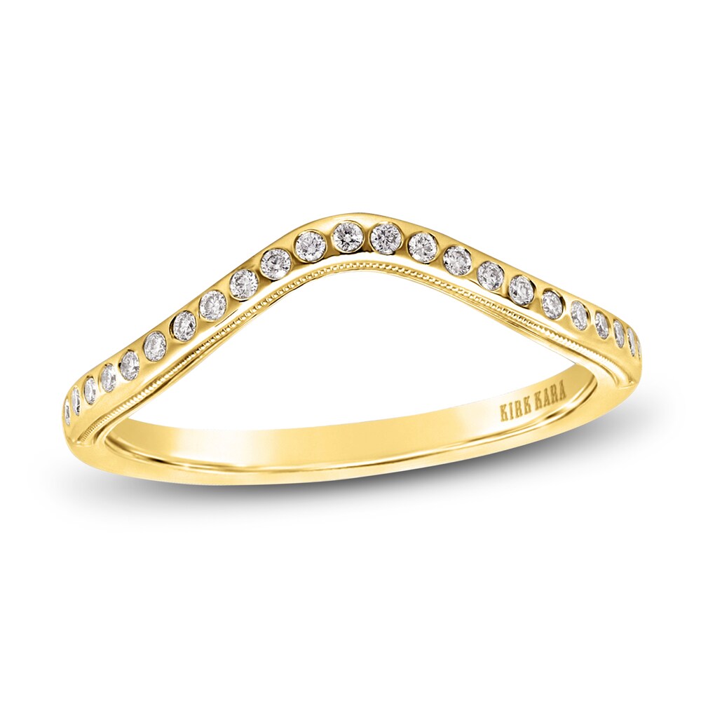Kirk Kara Diamond Contour Wedding Band 1/10 ct tw Round 18K Yellow Gold U8Mm4QQn Kirk Kara Diamond Contour Wedding Band 1/10 ct tw Round 18K Yellow Gold U8Mm4QQn