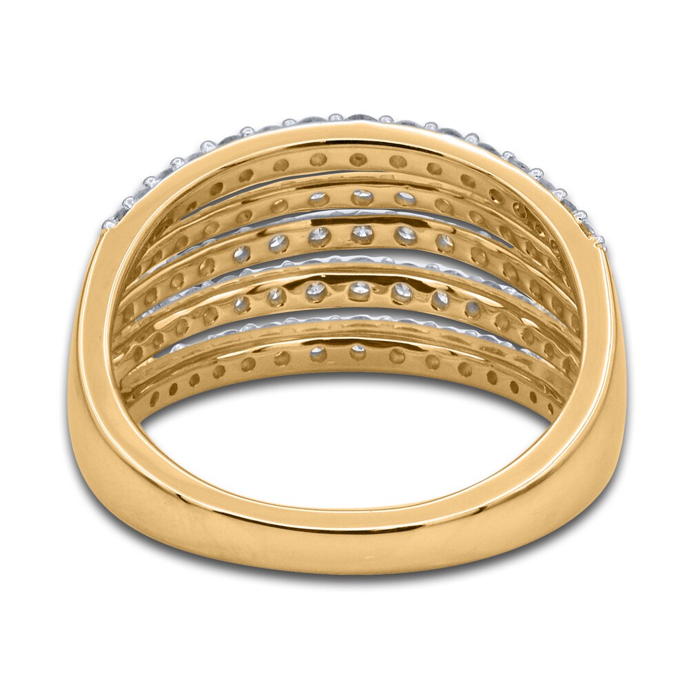 Diamond 5-Row Anniversary Band 1 ct tw Round 14K Yellow Gold UArJtVDD Diamond 5-Row Anniversary Band 1 ct tw Round 14K Yellow Gold UArJtVDD