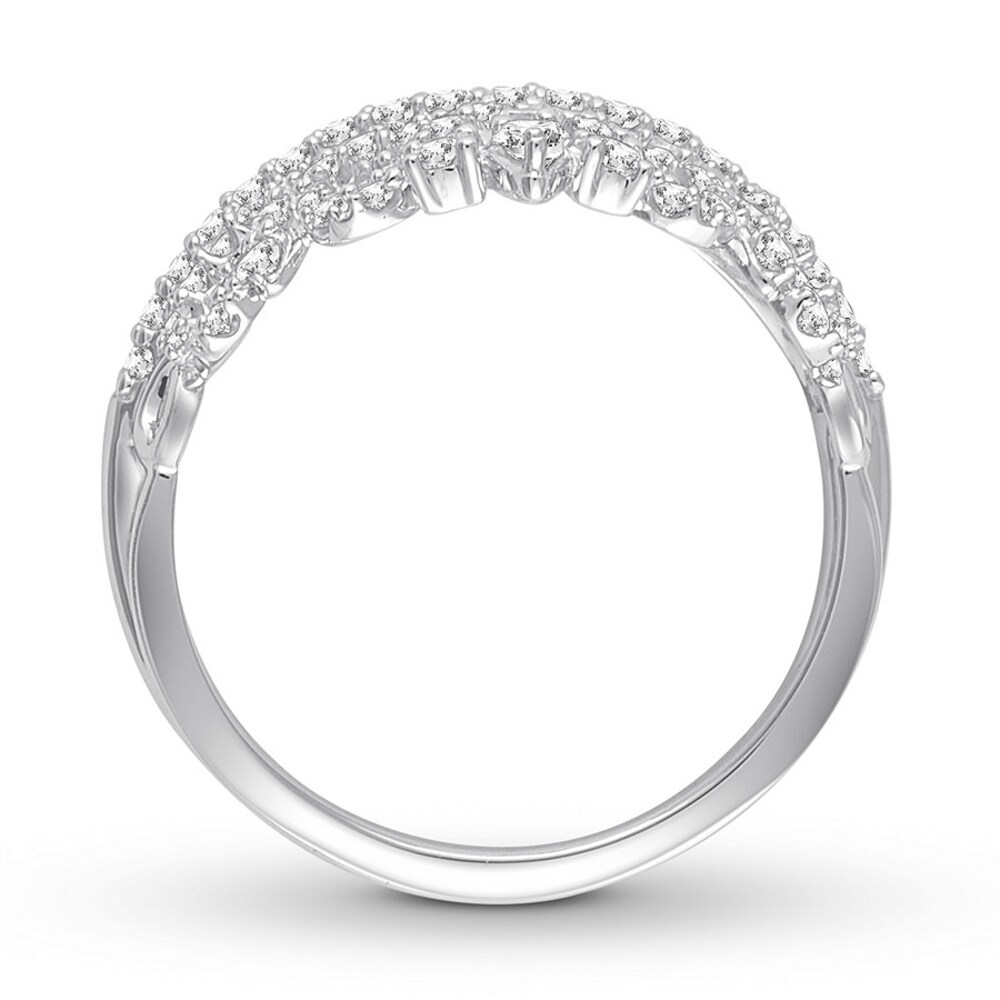 Diamond Tiara Ring 1/2 carat tw Round-cut 14K White Gold UCaW94Gt Diamond Tiara Ring 1/2 carat tw Round-cut 14K White Gold UCaW94Gt