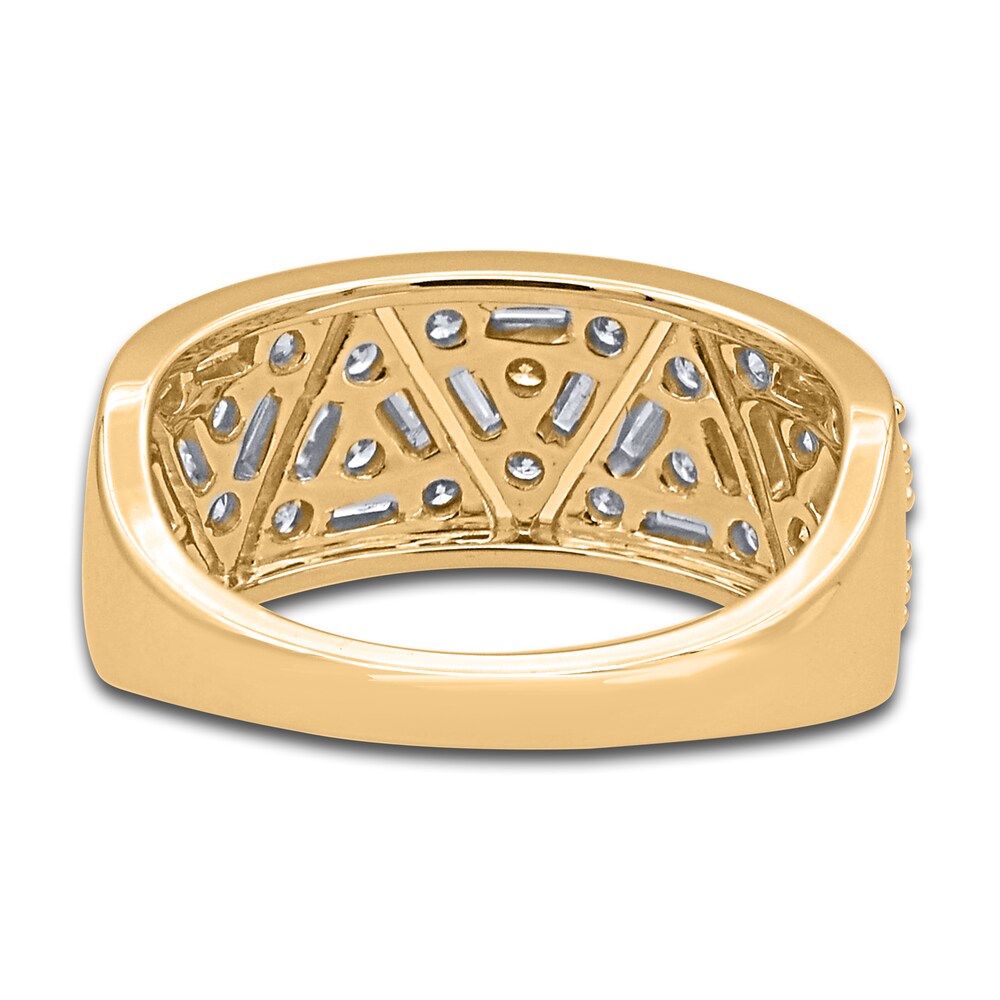 Diamond Multi-Row Anniversary Band 1 ct tw Round 14K Yellow Gold UDLj6dKr Diamond Multi-Row Anniversary Band 1 ct tw Round 14K Yellow Gold UDLj6dKr