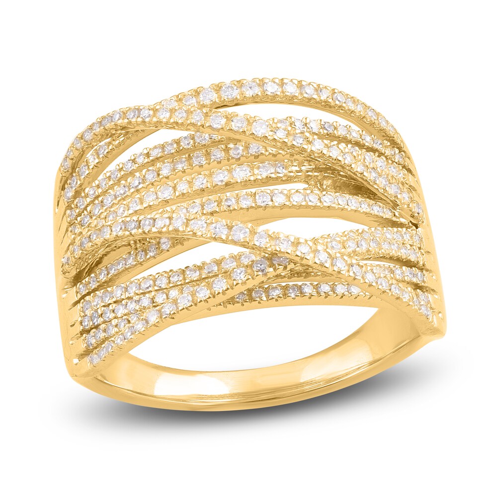 Diamond Ring 1/2 ct tw Round 14K Yellow Gold UMwby8iU Diamond Ring 1/2 ct tw Round 14K Yellow Gold UMwby8iU