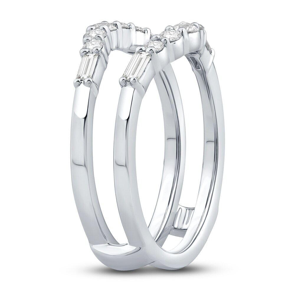 Diamond Enhancer Band 1/2 ct tw Round/Baguette Platinum UQc96AcE Diamond Enhancer Band 1/2 ct tw Round/Baguette Platinum UQc96AcE