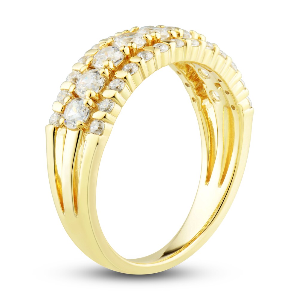 Diamond Wedding Band 1 ct tw Round 14K Yellow Gold UTQsFLoz Diamond Wedding Band 1 ct tw Round 14K Yellow Gold UTQsFLoz