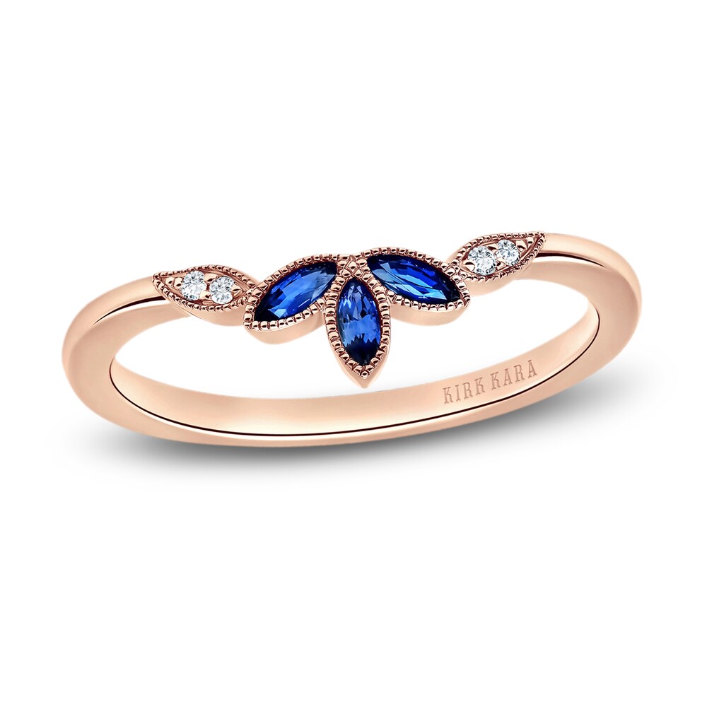 Kirk Kara Natural Blue Sapphire Anniversary Band Diamond Accents 18K Rose Gold UXWm6dJd Kirk Kara Natural Blue Sapphire Anniversary Band Diamond Accents 18K Rose Gold UXWm6dJd