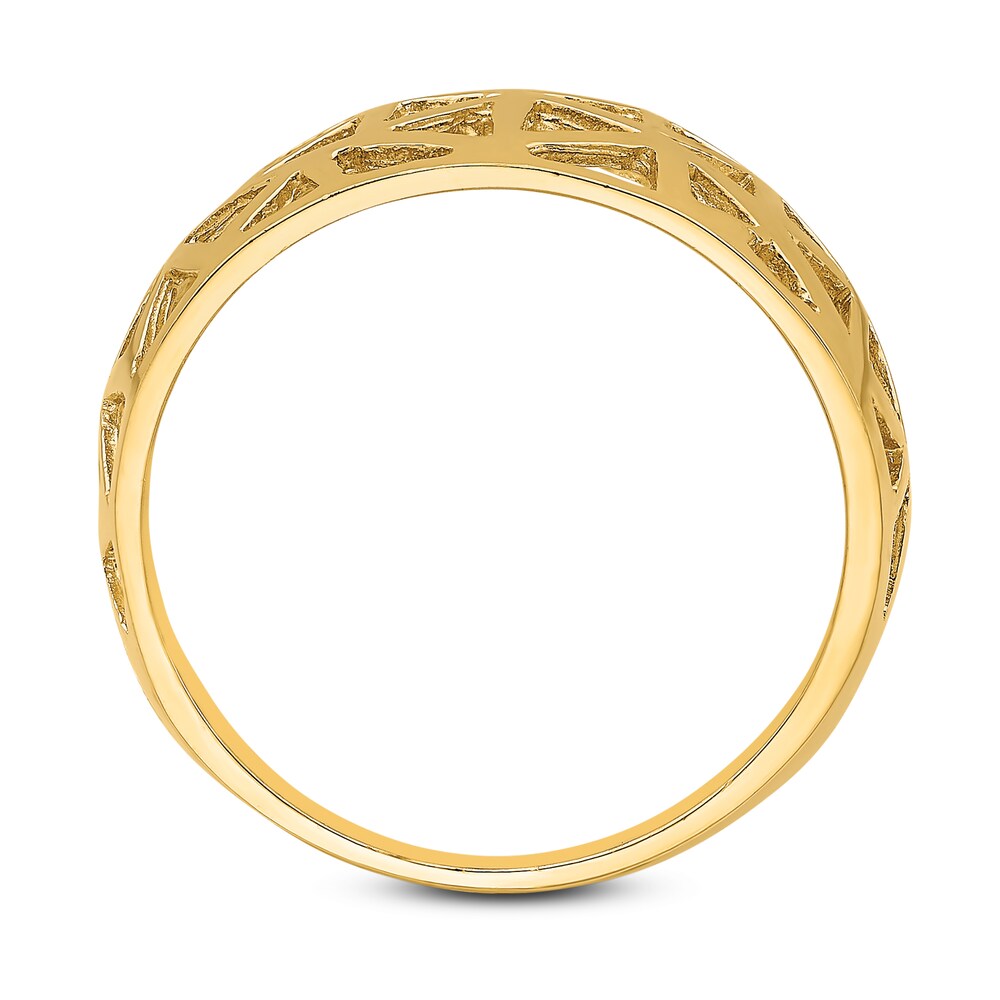 Triangle Dome Ring 14K Yellow Gold UlFMEx8W Triangle Dome Ring 14K Yellow Gold UlFMEx8W