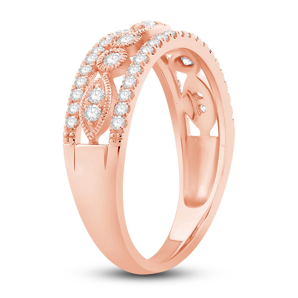 Diamond Anniversary Band 3/8 ct tw Round 14K Rose Gold UmoynD50 Diamond Anniversary Band 3/8 ct tw Round 14K Rose Gold UmoynD50