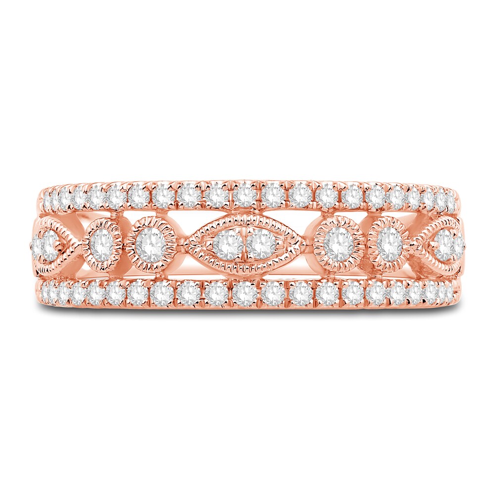 Diamond Anniversary Band 3/8 ct tw Round 14K Rose Gold UmoynD50 Diamond Anniversary Band 3/8 ct tw Round 14K Rose Gold UmoynD50