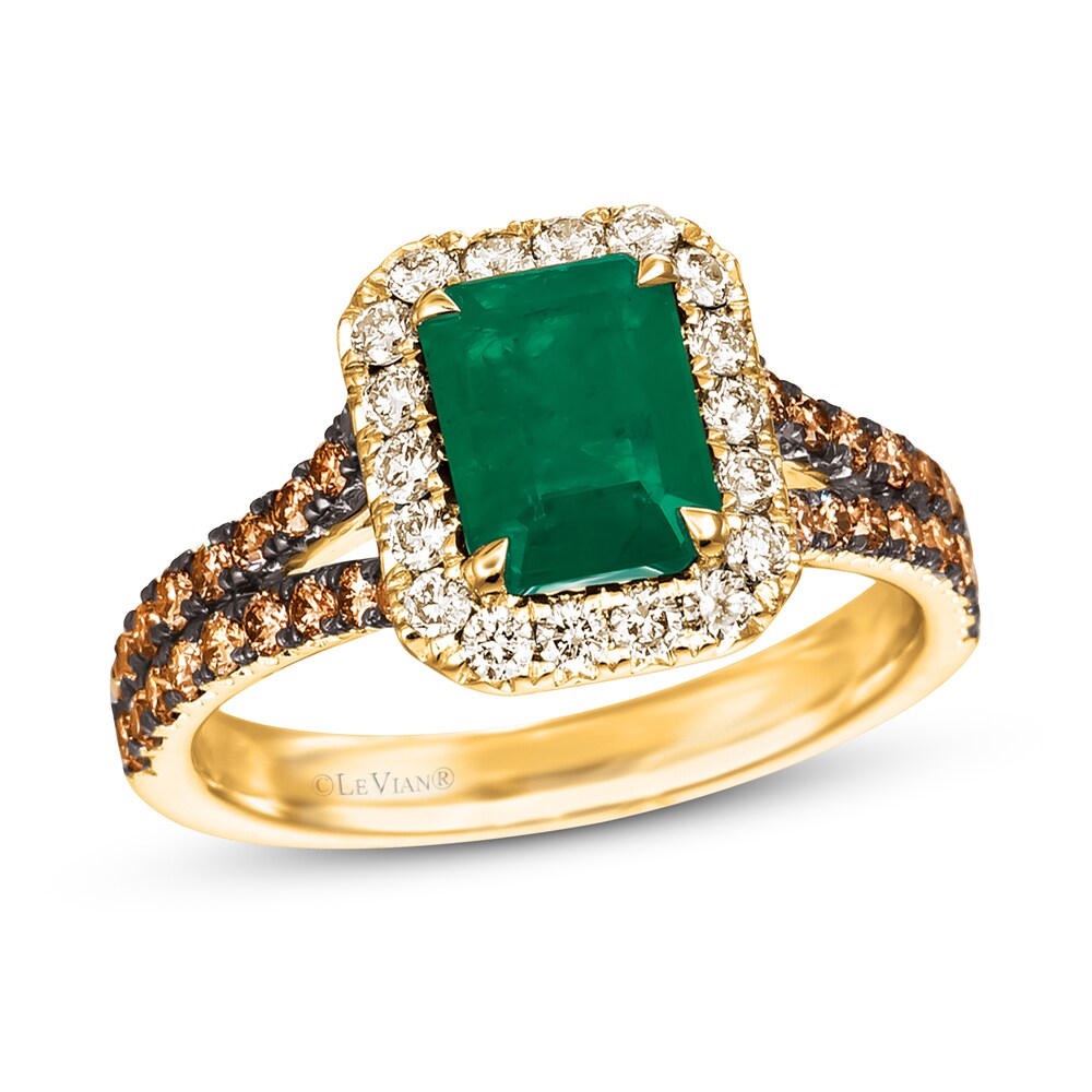 Le Vian Natural Emerald Ring 3/4 ct tw Diamonds 14K Honey Gold V1nv86xO Le Vian Natural Emerald Ring 3/4 ct tw Diamonds 14K Honey Gold V1nv86xO