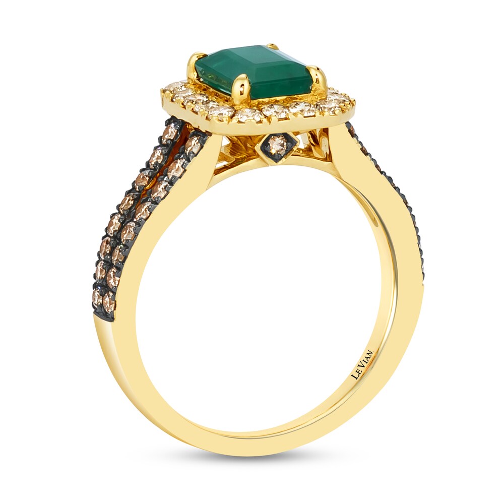 Le Vian Natural Emerald Ring 3/4 ct tw Diamonds 14K Honey Gold V1nv86xO Le Vian Natural Emerald Ring 3/4 ct tw Diamonds 14K Honey Gold V1nv86xO