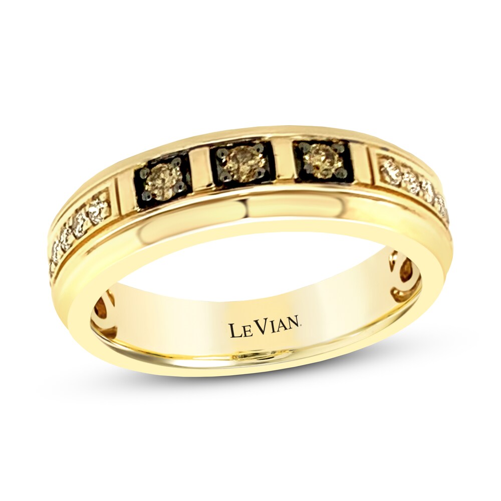 Le Vian Men's Diamond Ring 1/3 ct tw 14K Honey Gold V207NEc3 Le Vian Men's Diamond Ring 1/3 ct tw 14K Honey Gold V207NEc3