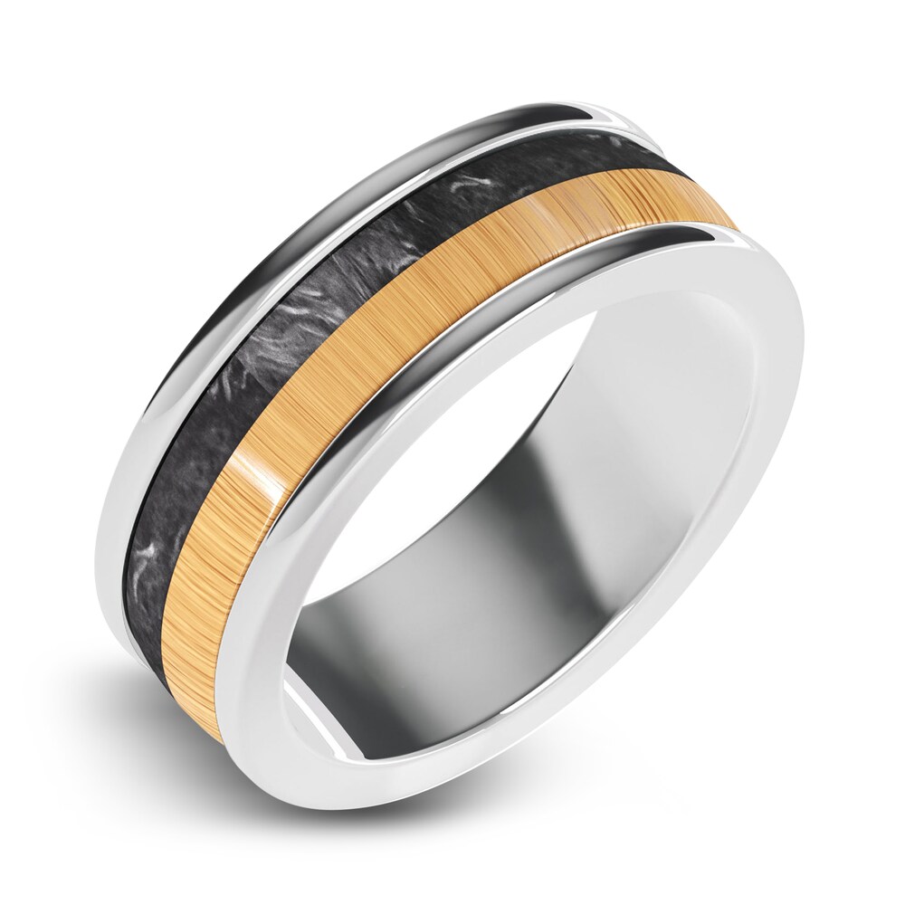 Men\'s Wood Wedding Band White Tungsten/Carbon Fiber 8.0mm VBrm9VAu Men\'s Wood Wedding Band White Tungsten/Carbon Fiber 8.0mm VBrm9VAu