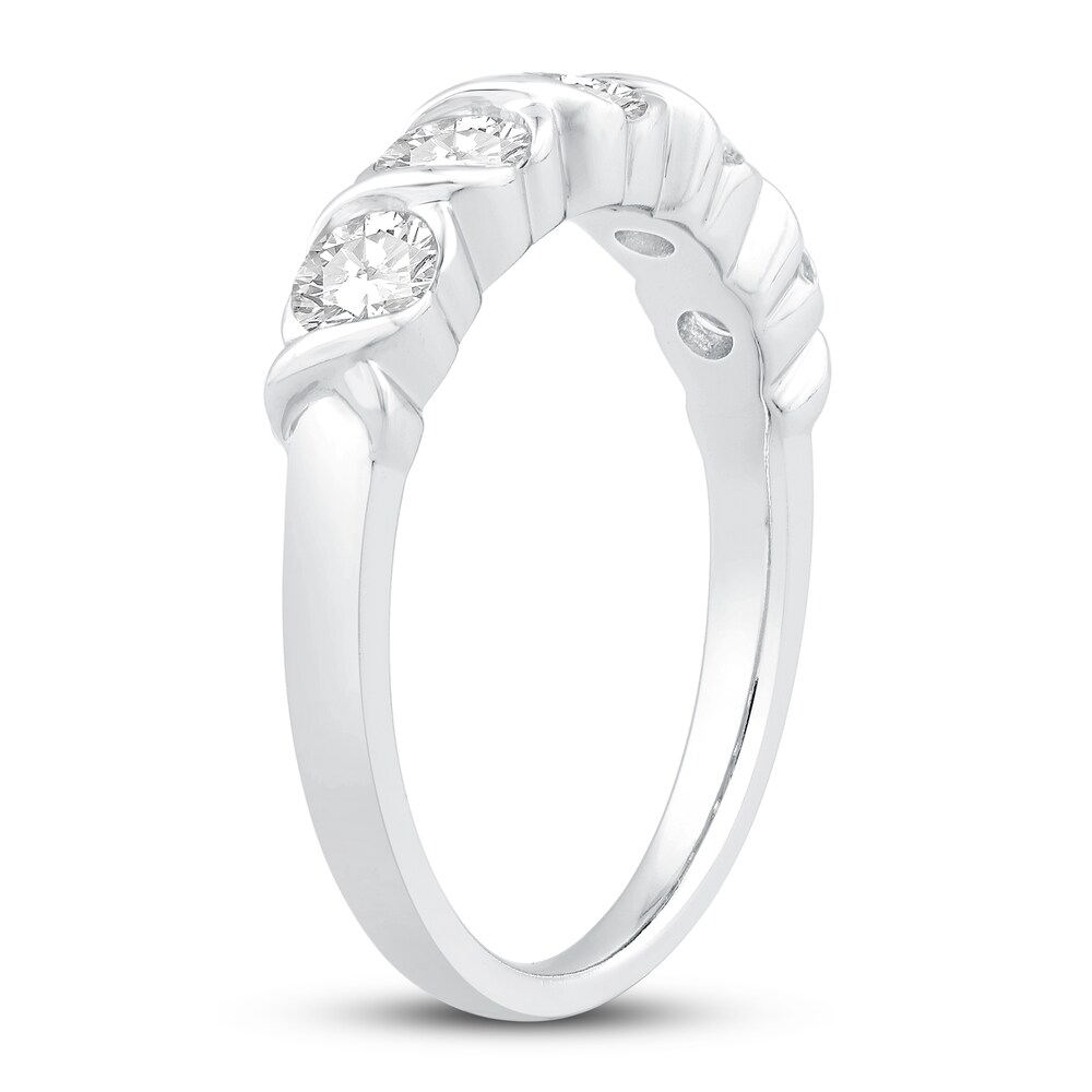 Diamond Anniversary Ring 1 ct tw Round 14K White Gold VFnbgxdA Diamond Anniversary Ring 1 ct tw Round 14K White Gold VFnbgxdA