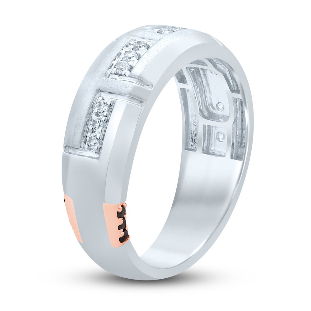 Pnina Tornai Committed To Love Men\'s Diamond Wedding Band 1/4 ct tw Round 14K White Gold VVxSPKiJ