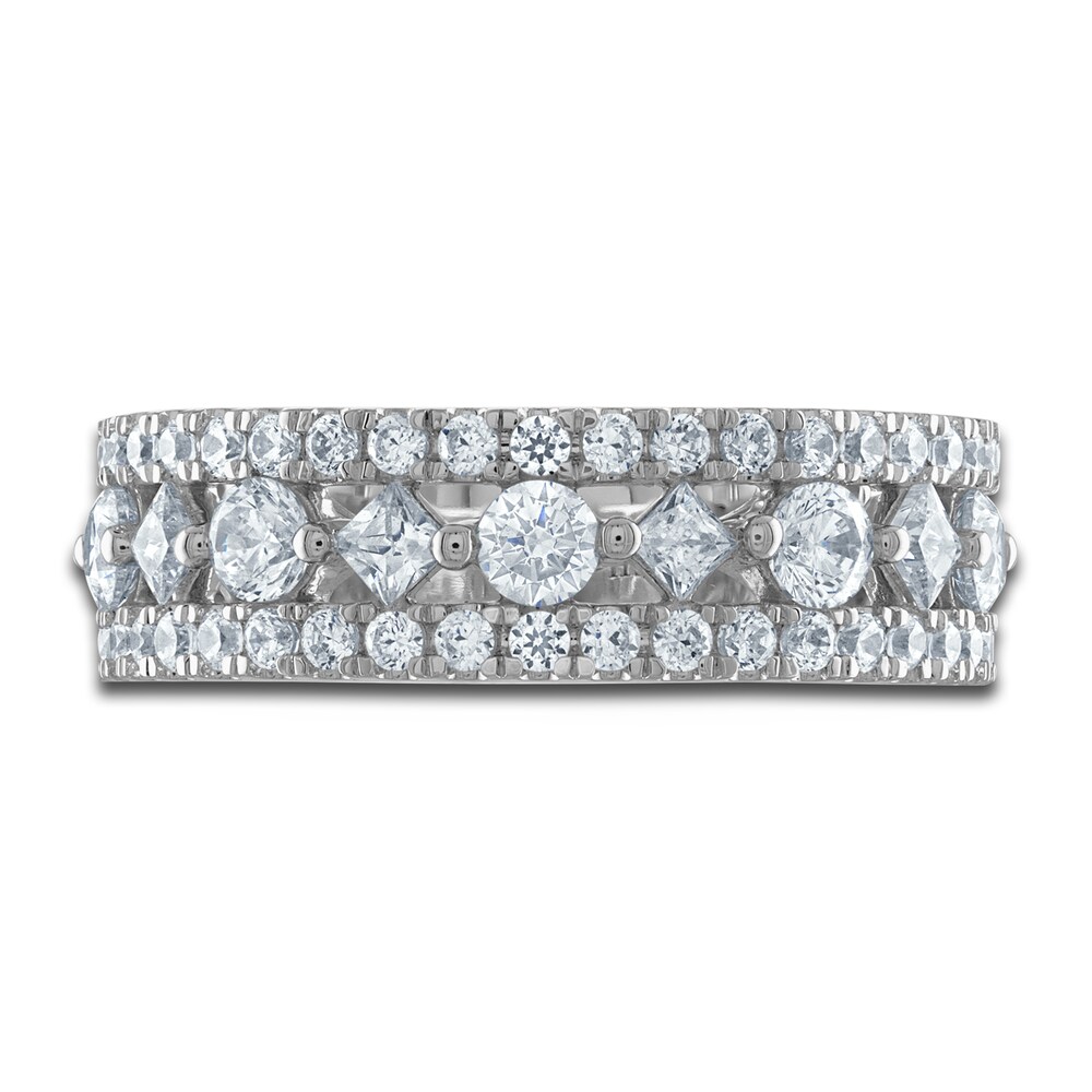 Vera Wang WISH Lab-Created Diamond Anniversary Band 1-1/2 ct tw Round/Princess 14K White Gold VlmqAKVn Vera Wang WISH Lab-Created Diamond Anniversary Band 1-1/2 ct tw Round/Princess 14K White Gold VlmqAKVn