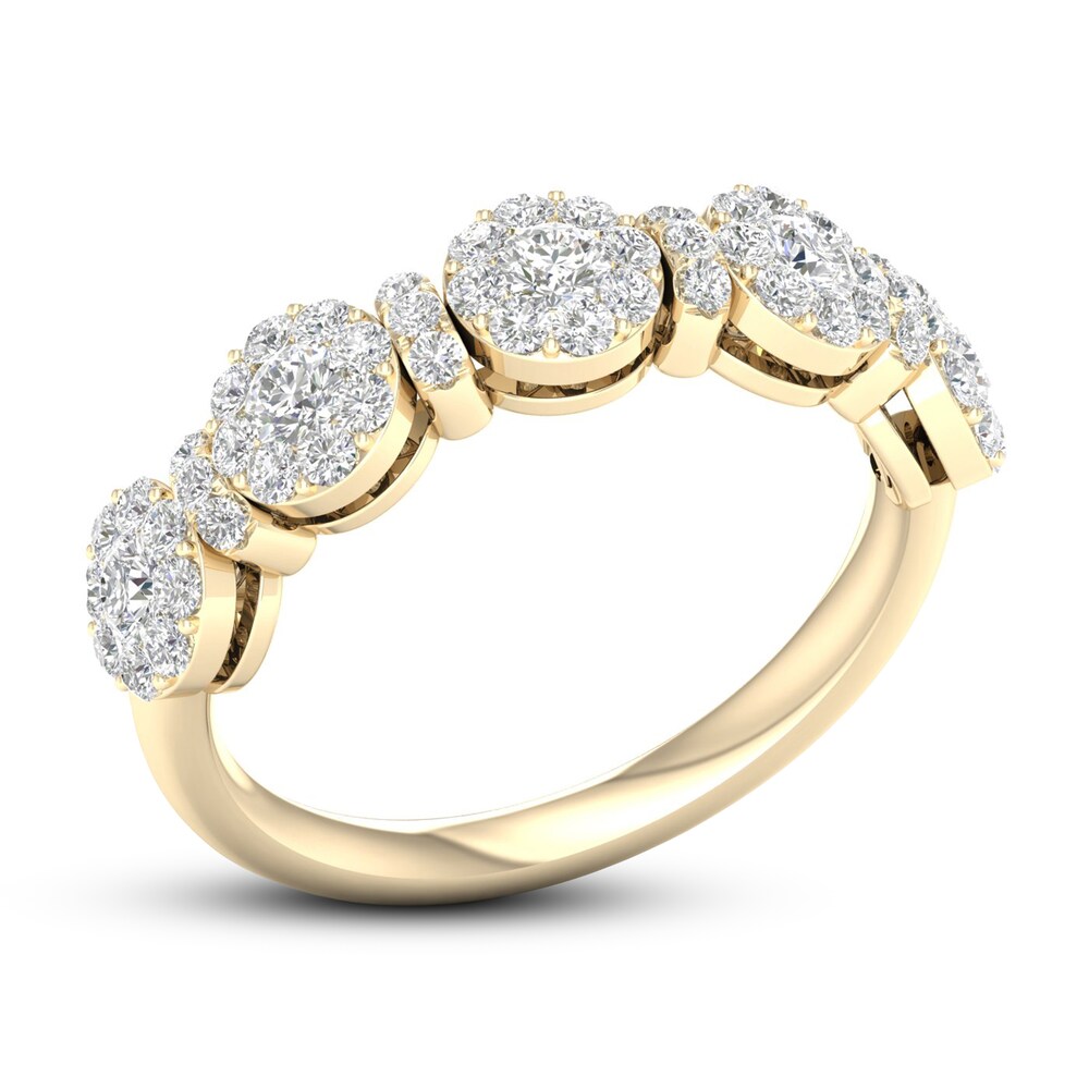 Diamond Anniversary Ring 3/4 ct tw 10K Yellow Gold VpsLf6w4 Diamond Anniversary Ring 3/4 ct tw 10K Yellow Gold VpsLf6w4