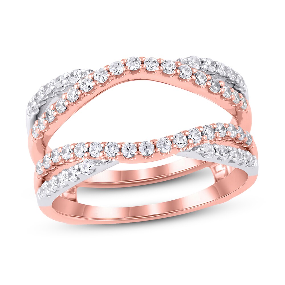 Diamond Enhancer Ring 5/8 ct tw Round 14K Two-Tone Gold VrLq8SAy Diamond Enhancer Ring 5/8 ct tw Round 14K Two-Tone Gold VrLq8SAy