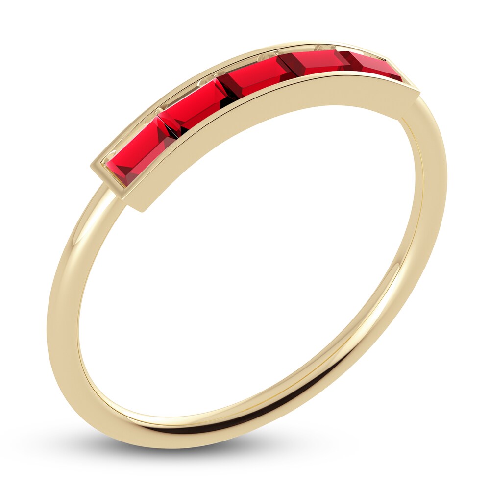 Juliette Maison Natural Ruby Baguette Bar Ring 10K Yellow Gold VvzoC1xY Juliette Maison Natural Ruby Baguette Bar Ring 10K Yellow Gold VvzoC1xY
