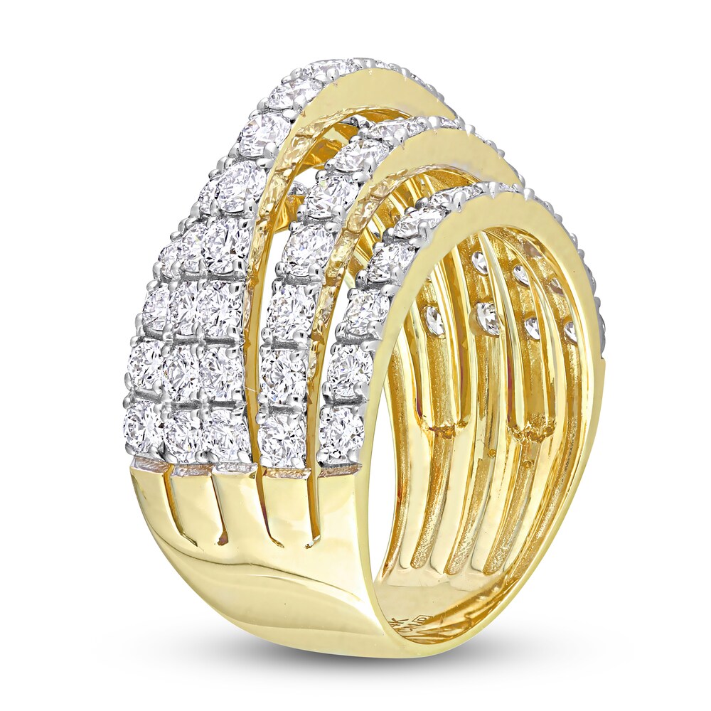 Diamond Coil Ring 3-1/10 ct tw Round 14K Yellow Gold Vw478U8u Diamond Coil Ring 3-1/10 ct tw Round 14K Yellow Gold Vw478U8u