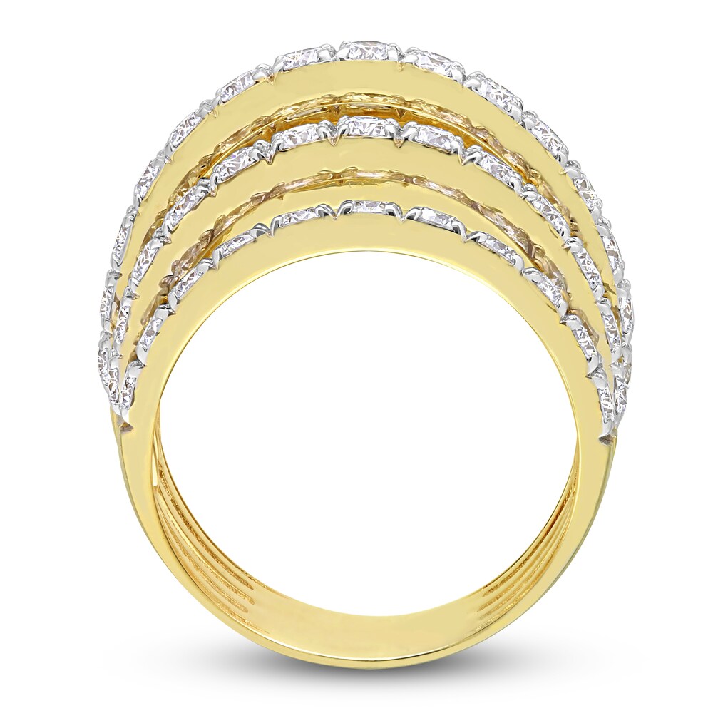 Diamond Coil Ring 3-1/10 ct tw Round 14K Yellow Gold Vw478U8u Diamond Coil Ring 3-1/10 ct tw Round 14K Yellow Gold Vw478U8u