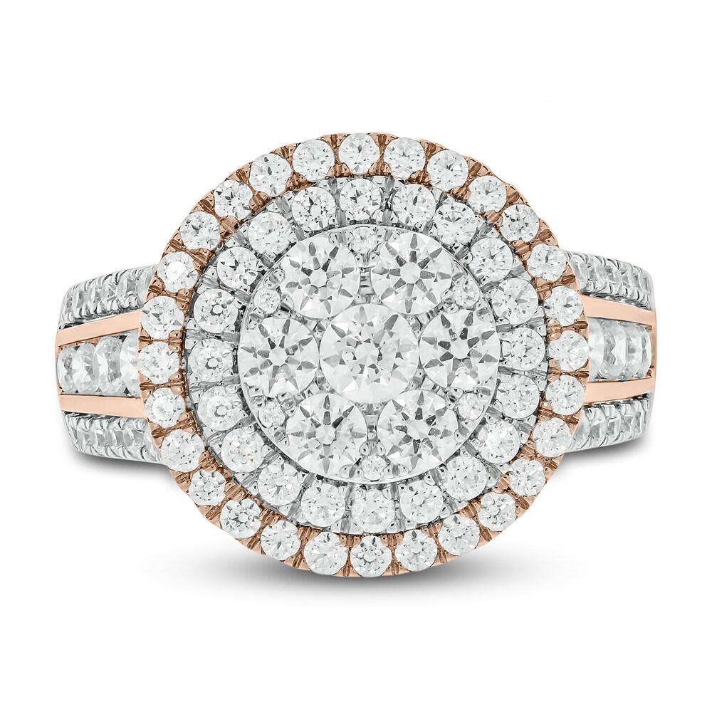 Diamond Ring 2 ct tw Round 14K Two-Tone Gold/Rhodium VzUYgOmT Diamond Ring 2 ct tw Round 14K Two-Tone Gold/Rhodium VzUYgOmT